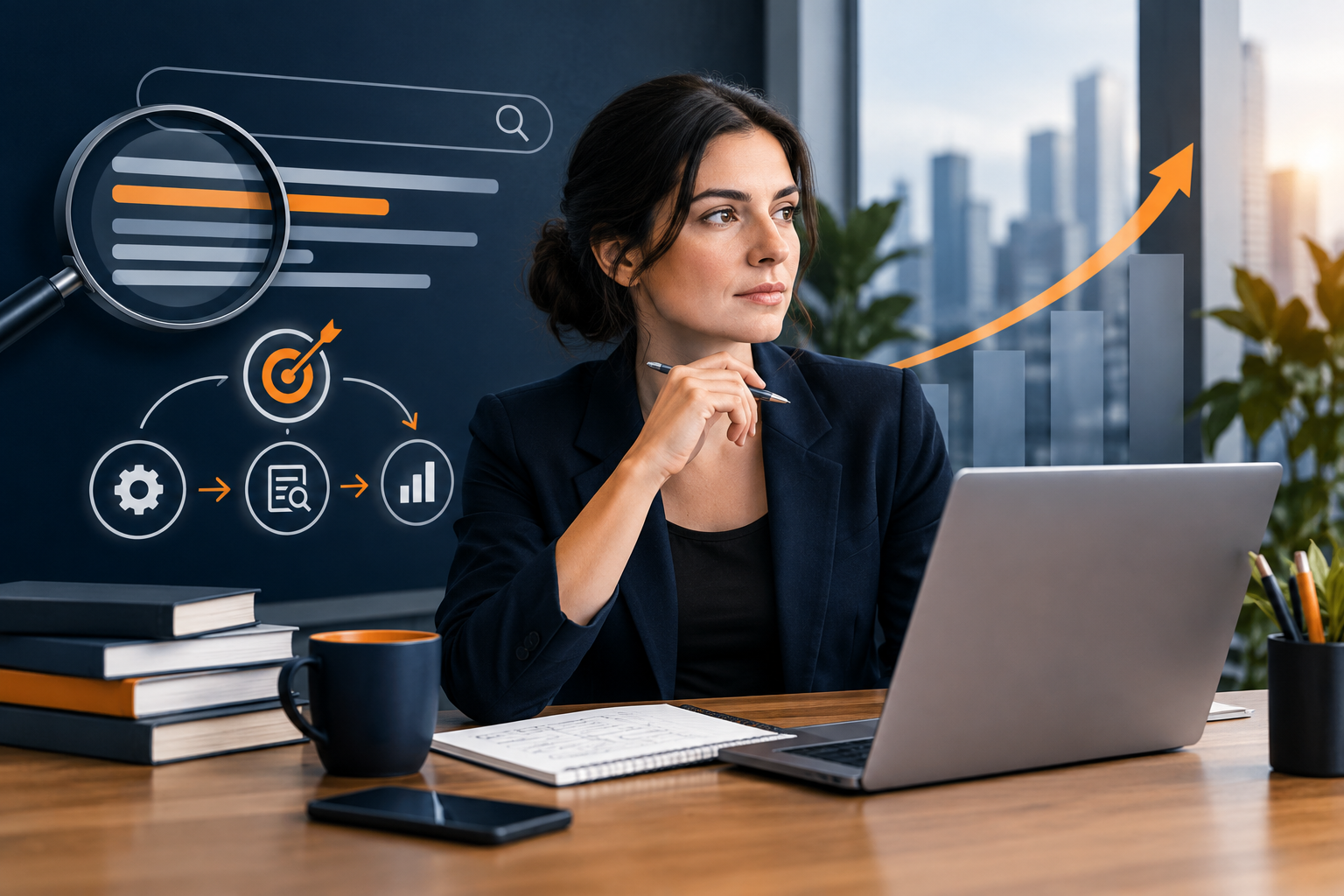 Reviewing an AI search visibility report
