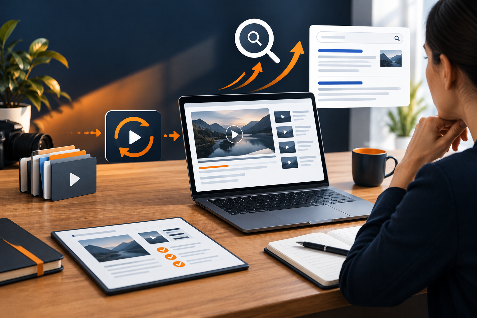 Video editor preparing an authorized video file for a specific format