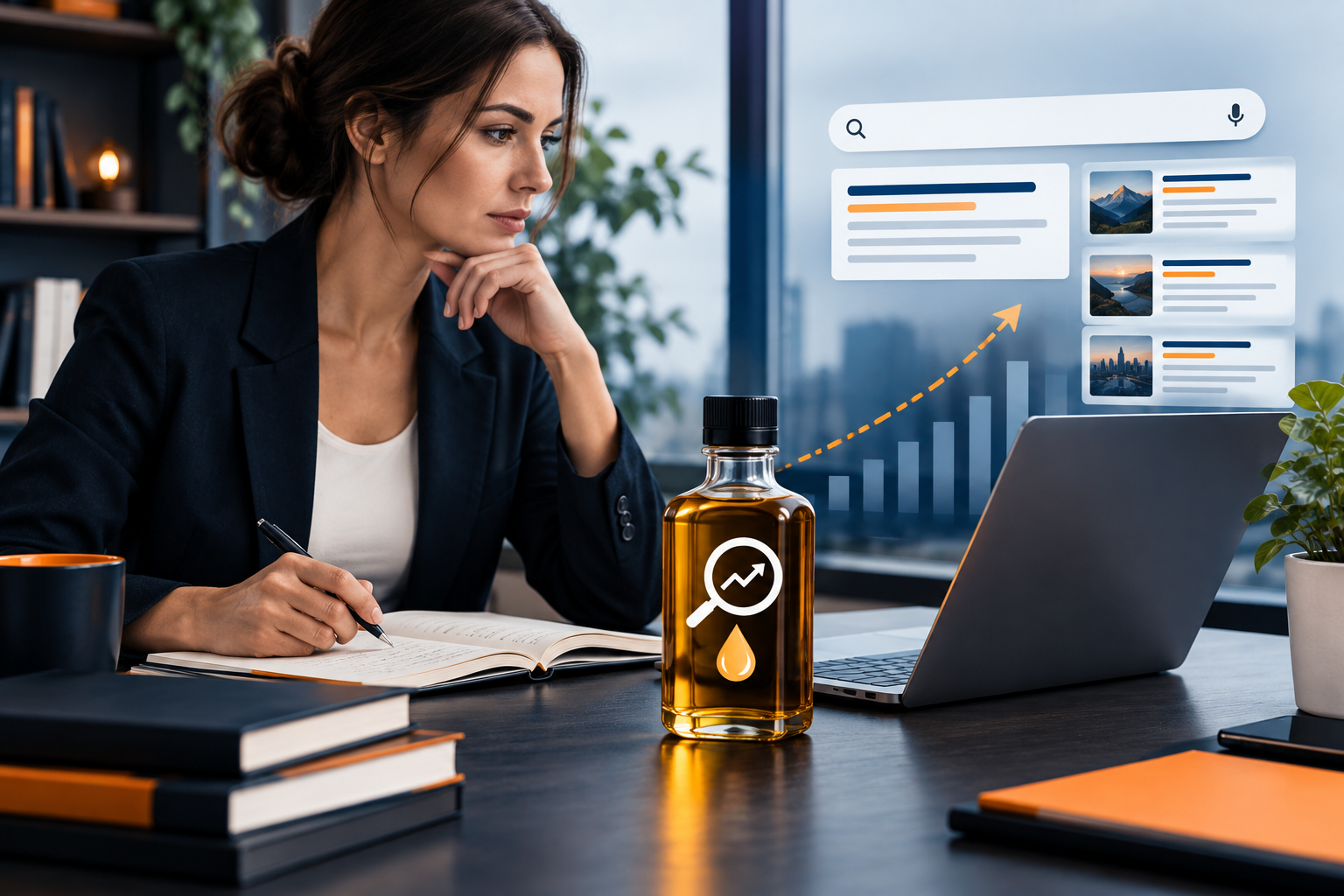 Illustration accompanying a guide to evaluating an SEO service offer