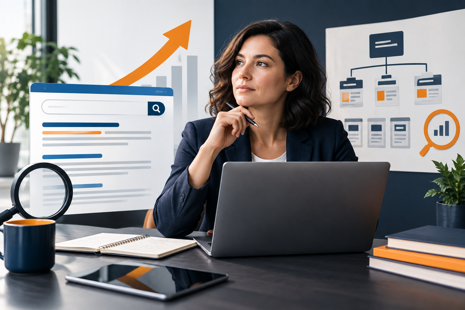 Illustration about SEO on a website that does not use WordPress
